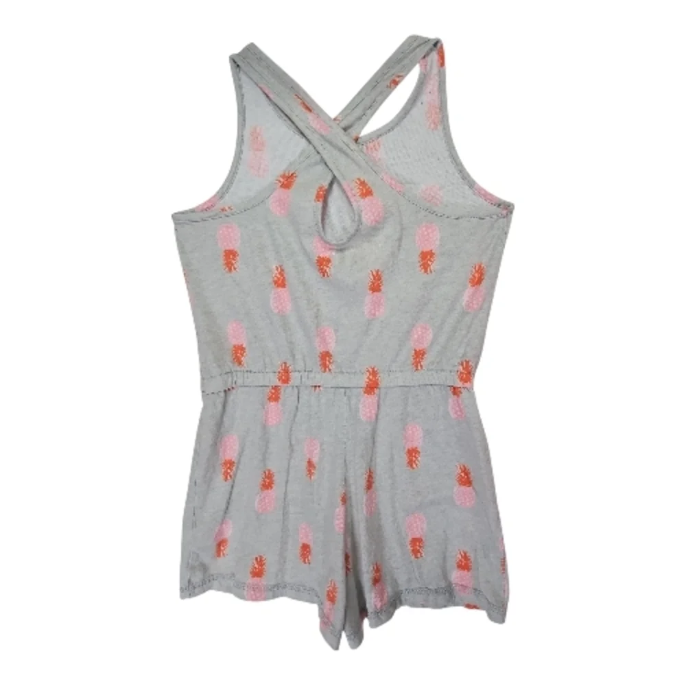 Old Navy Kids Pineapple Print Romper Set - Pink and Gray